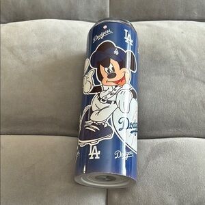 Blue Dodgers Mickey Mouse Tumbler